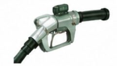 Gasoline pump nozzle with hose
