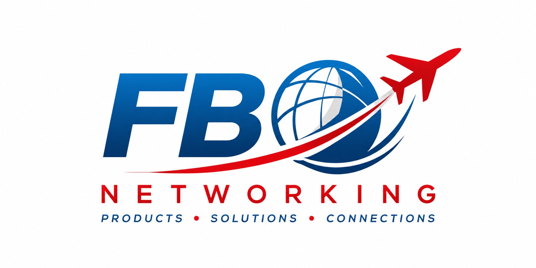 FB Networking logo with globe and jet