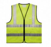 Fluorescent yellow high-visibility safety vest